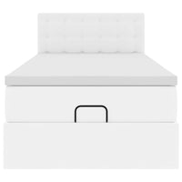 Struttura Letto Pouf con Materasso 80x200 cm Similpelle