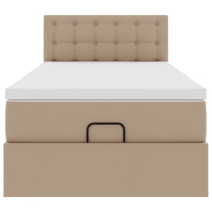 Struttura Letto Pouf con Materasso 90x200 cm Similpelle 3312136