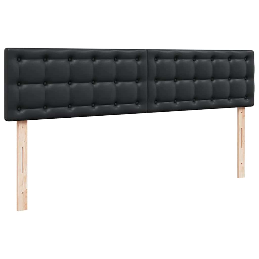 vidaXL Pouf Letto con Materassi e LED Nero 180x200cm Similpelle