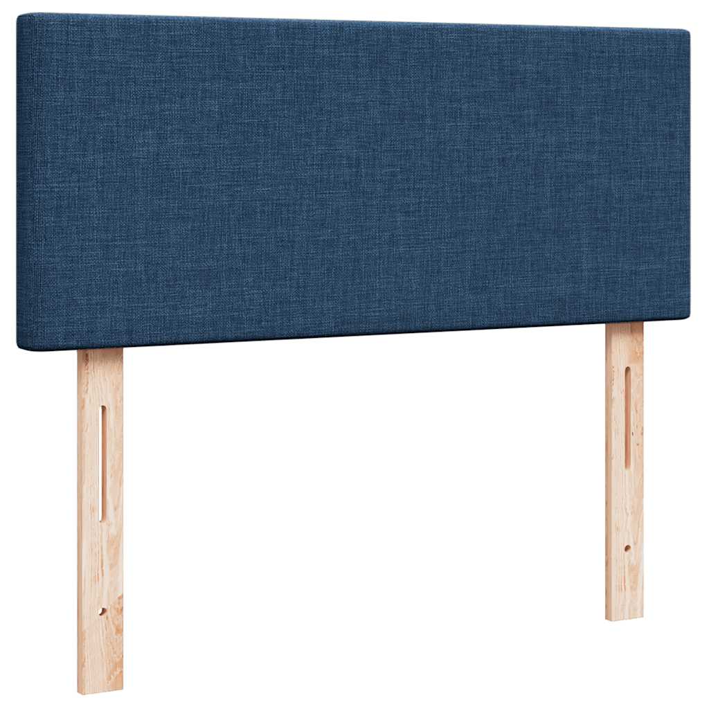 vidaXL Pouf Letto con Materasso e LED Blu 120x190cm in Tessuto