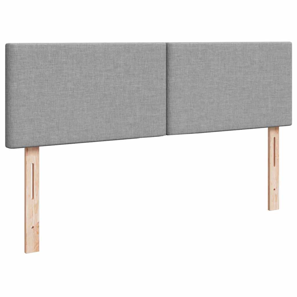 vidaXL Struttura Letto Pouf con Materasso 140x200 cm in Tessuto