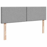 vidaXL Struttura Letto Pouf con Materasso 140x200 cm in Tessuto