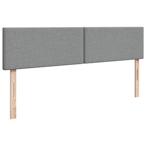 vidaXL Pouf Letto con Materasso e LED Grigio Chiaro 180x200cm Tessuto