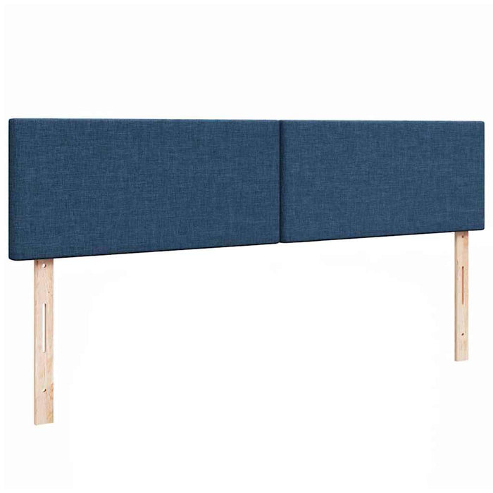 Pouf Letto con Materasso e LED Blu 180x200cm in Tessuto 3312249