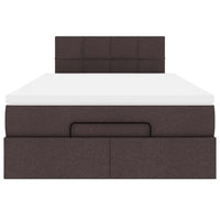 vidaXL Struttura Letto Pouf con Materasso 80x200 cm in Tessuto