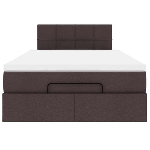 vidaXL Struttura Letto Pouf con Materasso 80x200 cm in Tessuto