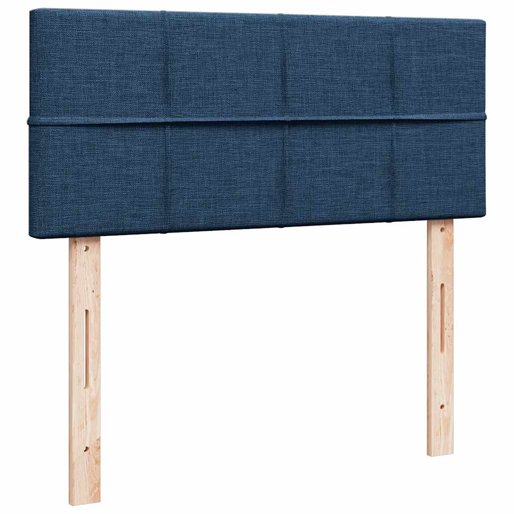 vidaXL Pouf Letto con Materasso e LED Blu 120x190cm in Tessuto