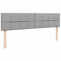 Pouf Letto con Materasso e LED Grigio Chiaro 180x200cm Tessuto 3312326