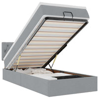 Struttura Letto Pouf con Materasso 90x190 cm in Tessuto 3312353