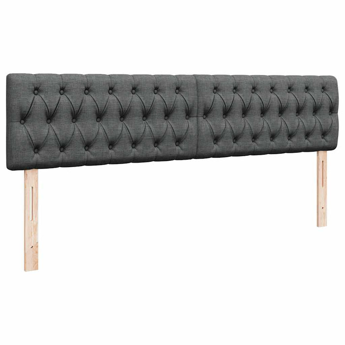 vidaXL Struttura Letto Pouf con Materasso 160x200 cm in Tessuto