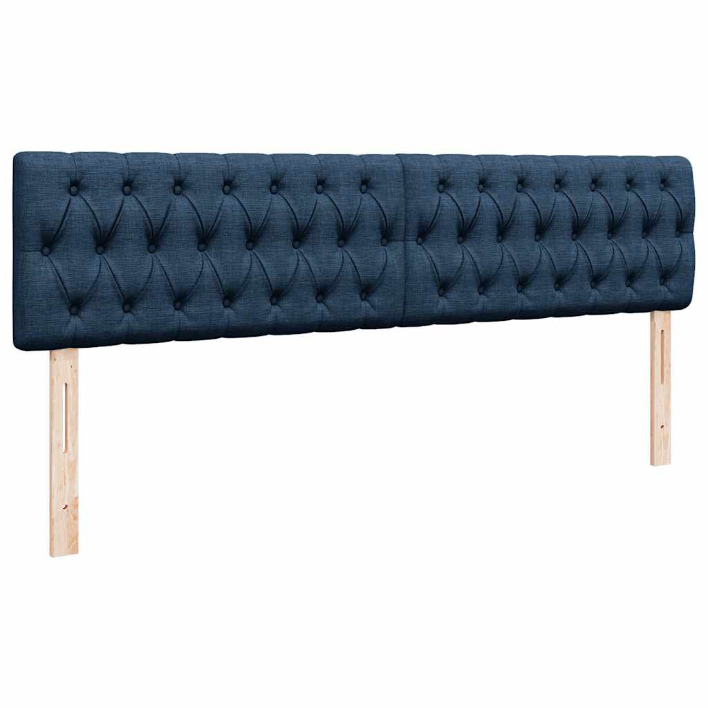 vidaXL Pouf Letto con Materasso e LED Blu 180x200cm in Tessuto