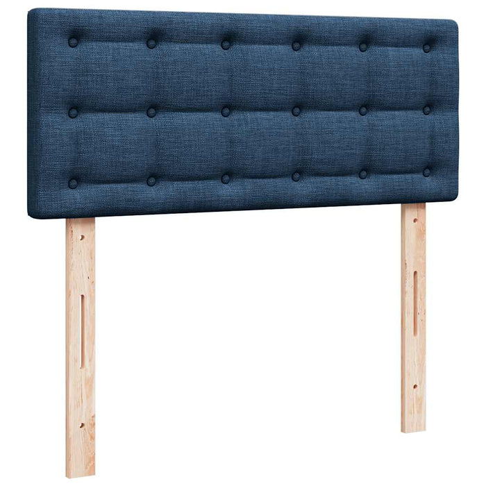 Pouf Letto con Materasso e LED Blu 120x190cm in Tessuto 3312463