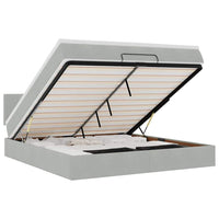 Struttura Letto Pouf con Materasso 180x200 cm in Velluto 3312566