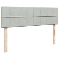 Struttura Letto Pouf con Materasso 140x190 cm Velluto 3312620