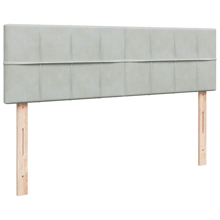 Struttura Letto Pouf con Materasso 140x190 cm Velluto 3312620