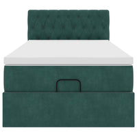 Struttura Letto Pouf con Materasso 90x190 cm in Velluto 3312665