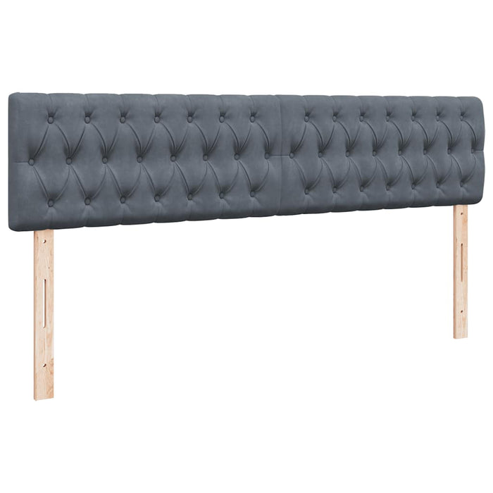 Struttura Letto Pouf con Materassi 200x200 cm Velluto 3312717