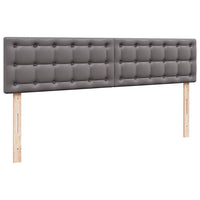 Pouf Letto con Materassi e LED Grigio 180x200cm Similpelle 3312808
