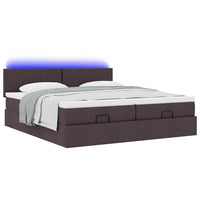 Struttura Letto Pouf con Materassi 160x200 cm in Tessuto