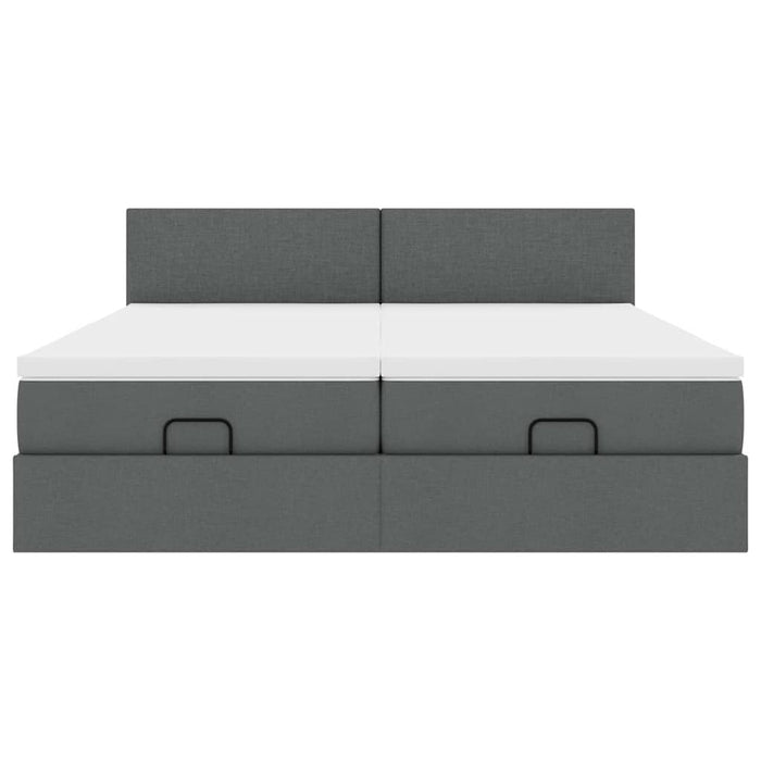 Struttura Letto Pouf con Materassi 180x200 cm in Tessuto 3312823