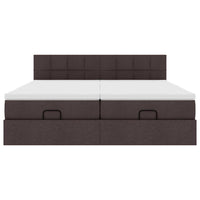 Struttura Letto Pouf con Materassi 160x200 cm in Tessuto 3312839