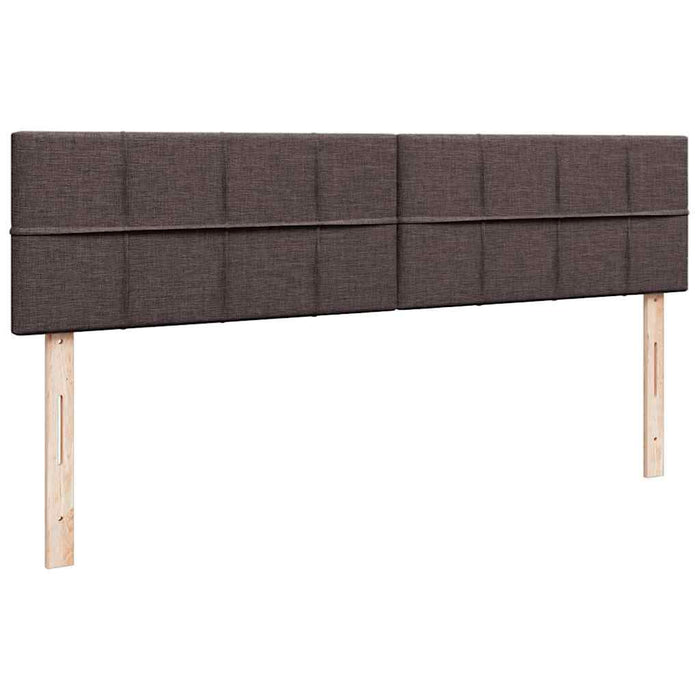 vidaXL Struttura Letto Pouf con Materassi 160x200 cm in Tessuto