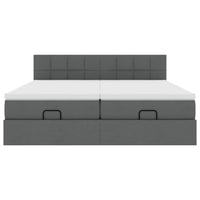 Struttura Letto Pouf con Materassi 180x200 cm in Tessuto 3312844