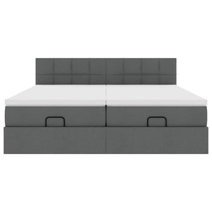 Struttura Letto Pouf con Materassi 180x200 cm in Tessuto 3312844