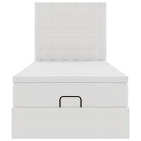 Letto Pouf con Materasso Bianco 80x200 cm Similpelle 3312972