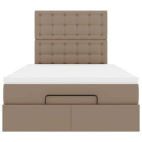 Struttura Letto Pouf con Materasso 120x190 cm Similpelle 3312995