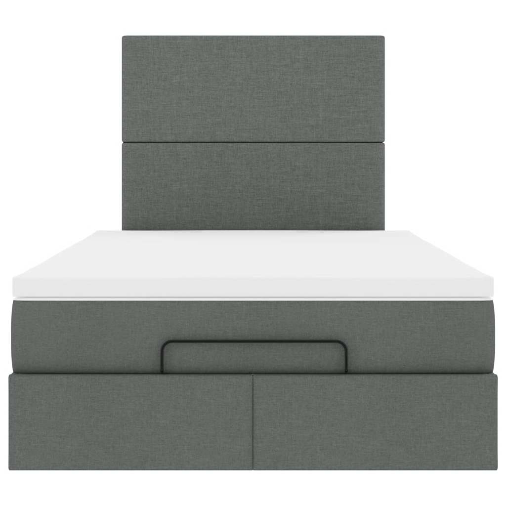 vidaXL Struttura Letto Pouf con Materasso 120x200 cm in Tessuto