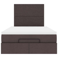 vidaXL Struttura Letto Pouf con Materasso 120x200 cm in Tessuto