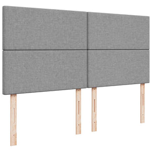 vidaXL Struttura Letto Pouf con Materasso 160x200 cm in Tessuto