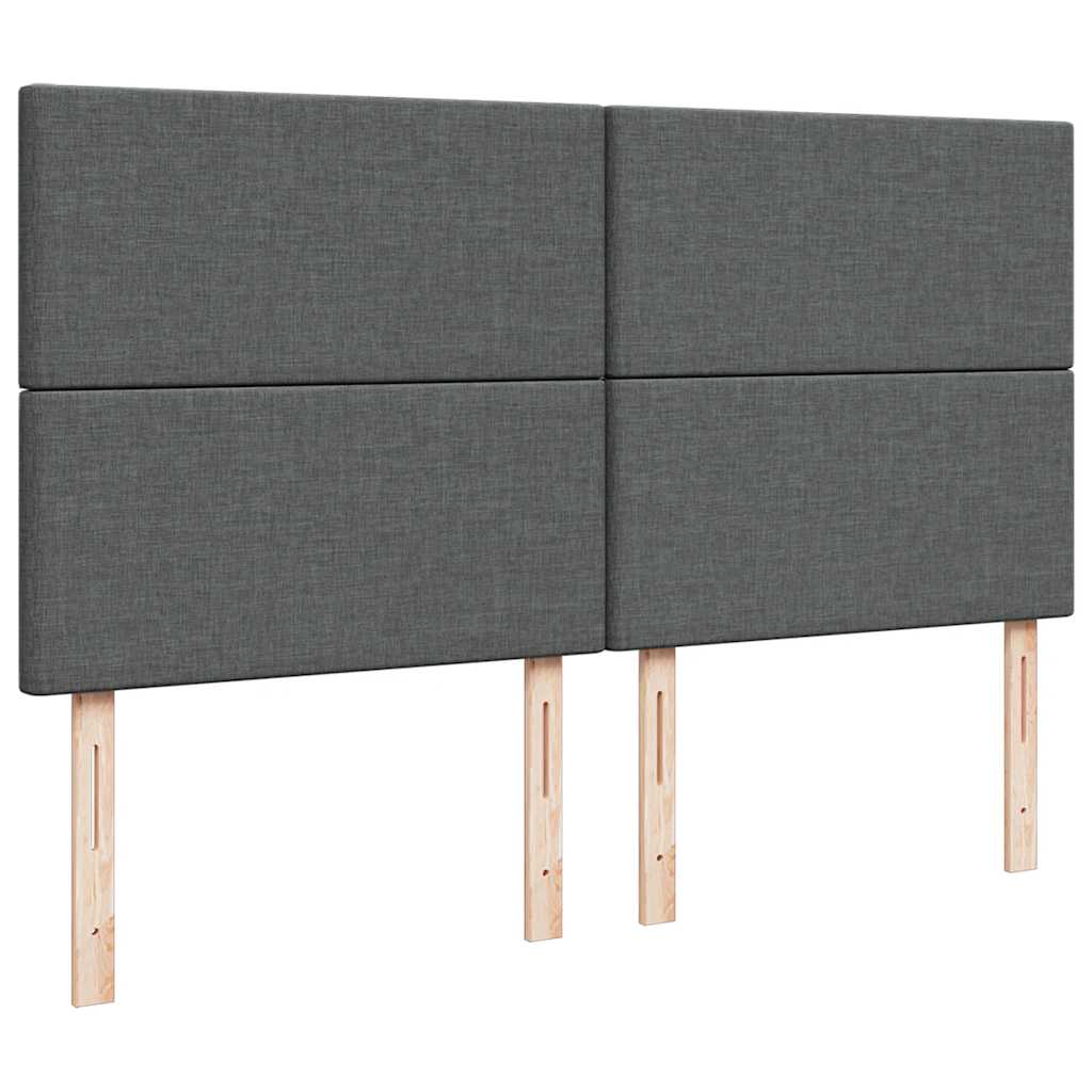 vidaXL Struttura Letto Pouf con Materasso 160x200 cm in Tessuto