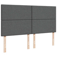 vidaXL Struttura Letto Pouf con Materasso 160x200 cm in Tessuto