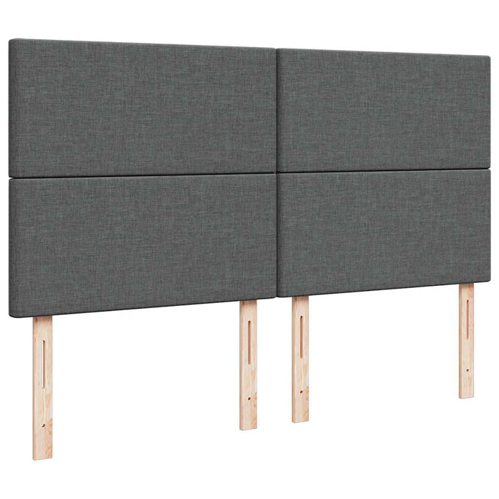 vidaXL Struttura Letto Pouf con Materasso 160x200 cm in Tessuto