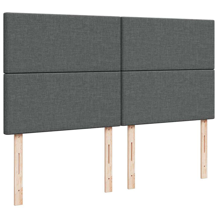 vidaXL Struttura Letto Pouf con Materasso 180x200 cm in Tessuto