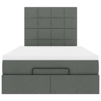 vidaXL Struttura Letto Pouf con Materasso 80x200 cm in Tessuto
