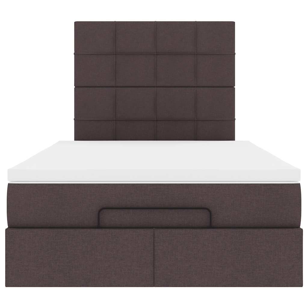 Struttura Letto Pouf con Materasso 120x200 cm in Tessuto