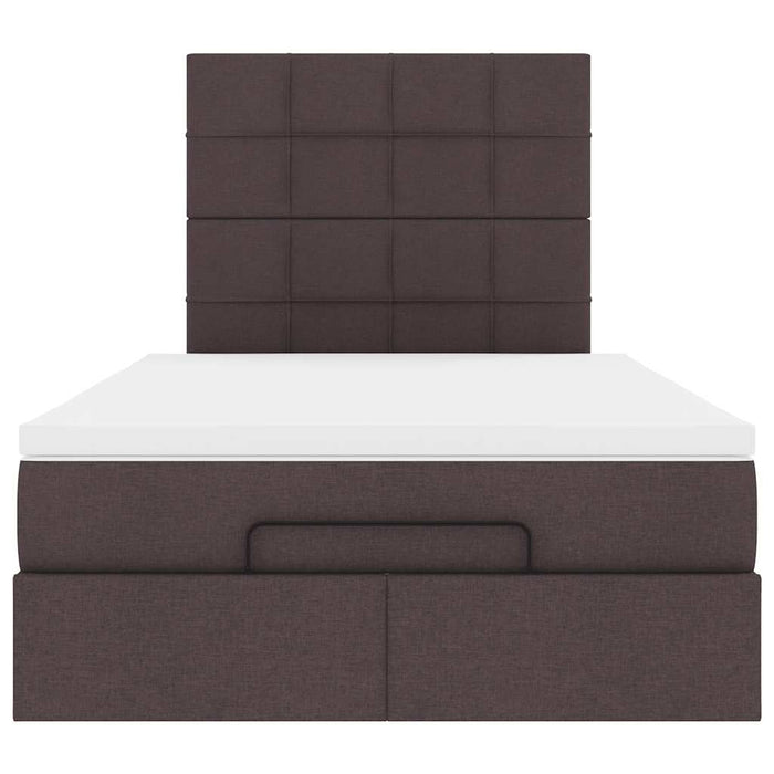 Struttura Letto Pouf con Materasso 120x200 cm in Tessuto