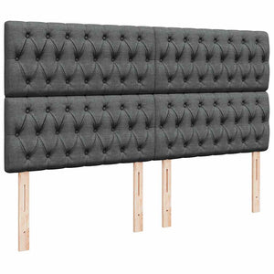 vidaXL Struttura Letto Pouf con Materasso 160x200 cm in Tessuto