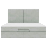 Struttura Letto Pouf con Materassi 180x200 cm Velluto 3313415