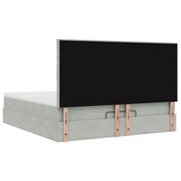 vidaXL Struttura Letto Pouf con Materassi 180x200 cm Velluto