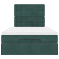 vidaXL Struttura Letto Pouf con Materassi 120x200 cm Velluto