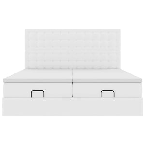 Struttura Letto Pouf con Materassi 160x200 cm Similpelle 3313650