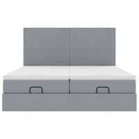 Struttura Letto Pouf con Materassi 160x200 cm in Tessuto 3313664