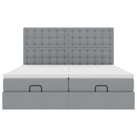 Struttura Letto Pouf con Materassi 180x200 cm in Tessuto 3313734