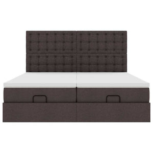 Struttura Letto Pouf con Materassi 180x200 cm in Tessuto 3313737