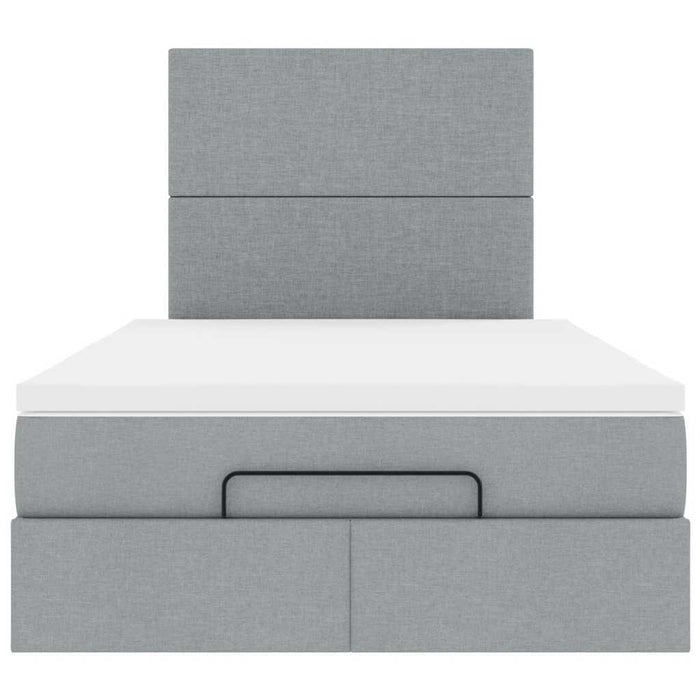 Struttura Letto Pouf con Materasso 120x190 cm in Tessuto