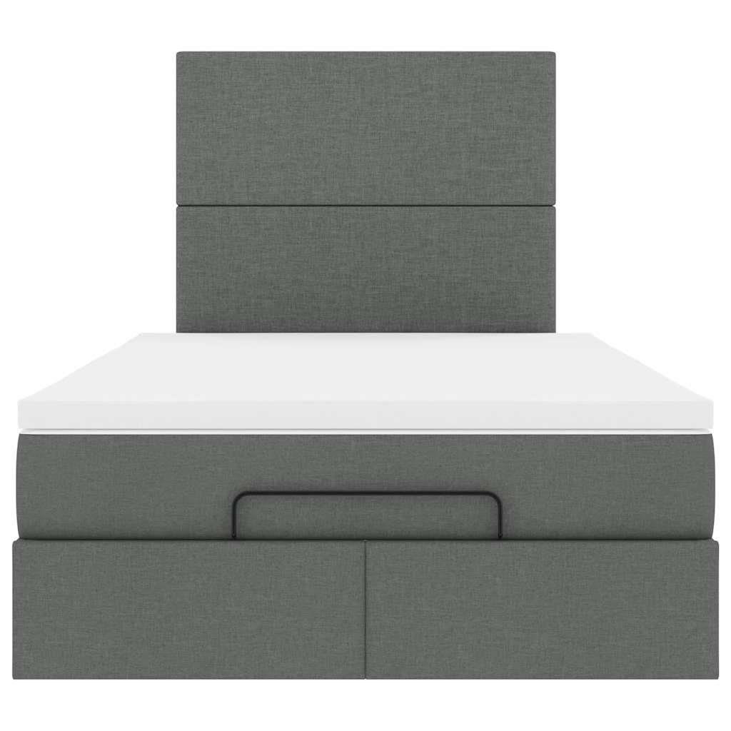 vidaXL Struttura Letto Pouf con Materasso 120x200 cm in Tessuto